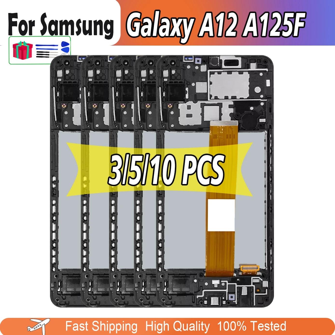 Ｚ  A12 A125F SM-A125F LCD ÷ ġ ũ, Ｚ A12 A125 LCD ũ Ÿ, 6.5 ġ, 3 , 5 , 10 